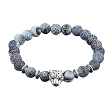 Load image into Gallery viewer, Obsidian Bracelet Buddha Head Gold Bracelet Lava Stone Bead Bracelets